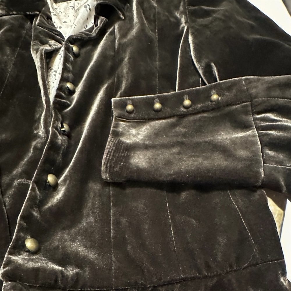 Elliott Lauren Brown Velvet Blazer - Picture 3 of 6